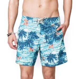 Faherty NWT Blue Hawaii Classic 7" Board Shorts Size 32